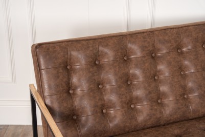 woodland brown two seater sofa